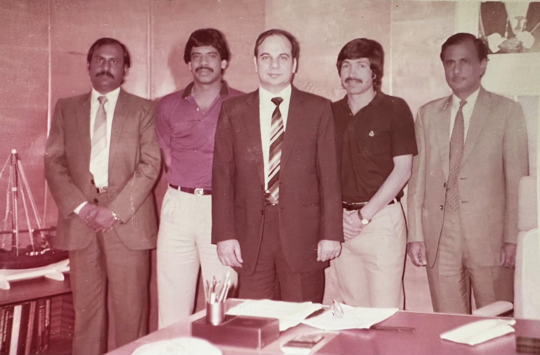 Squash Legends visit BCCI Oman Head Office